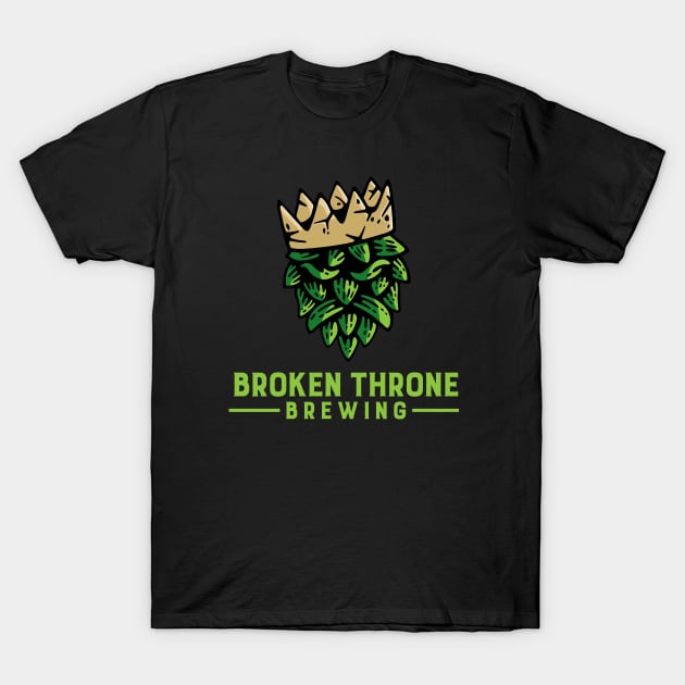 Hop King Logo T-Shirt by Broken Throne Brewing